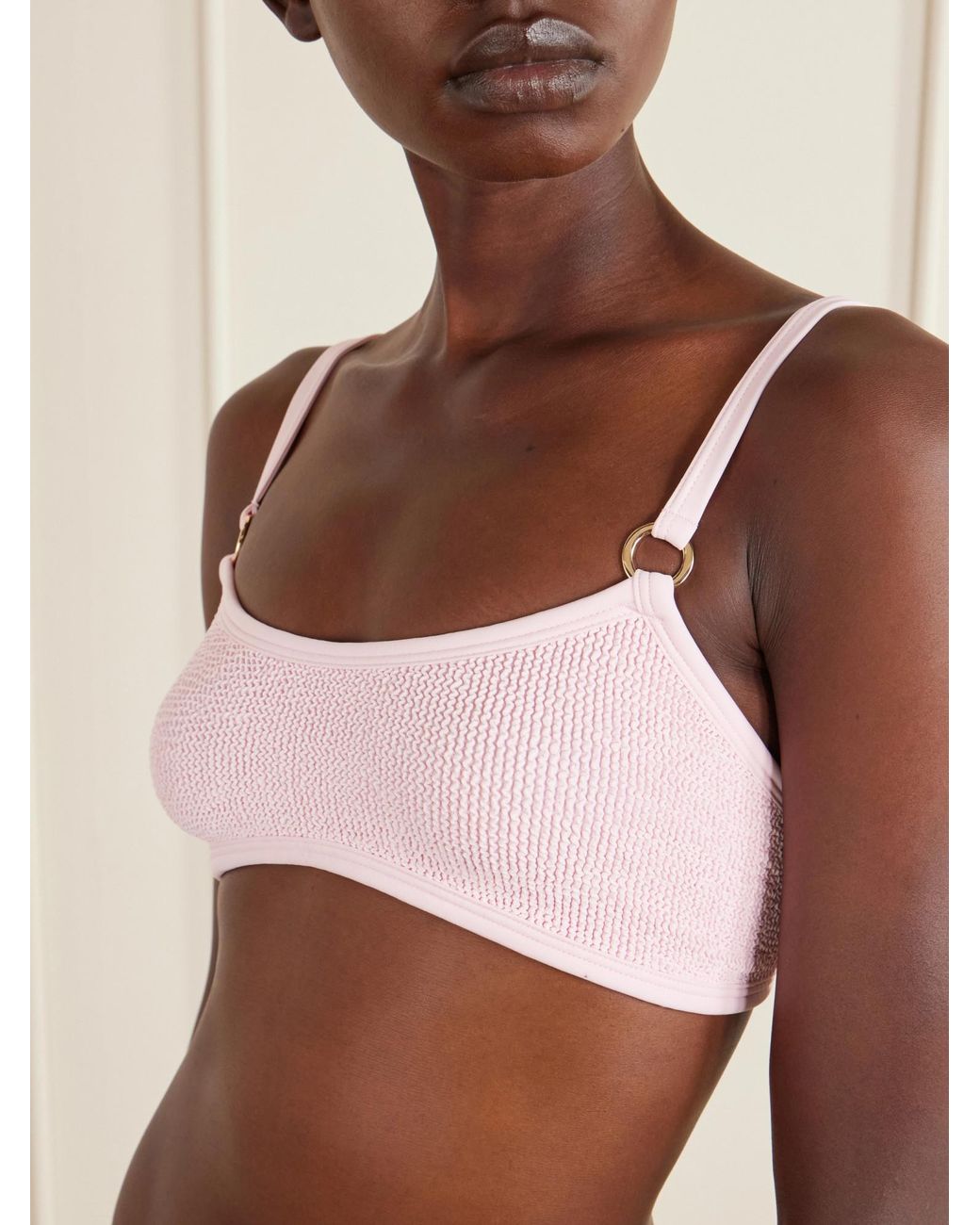 Hunza G Pink Iris Original Crinkle? Bikini Set