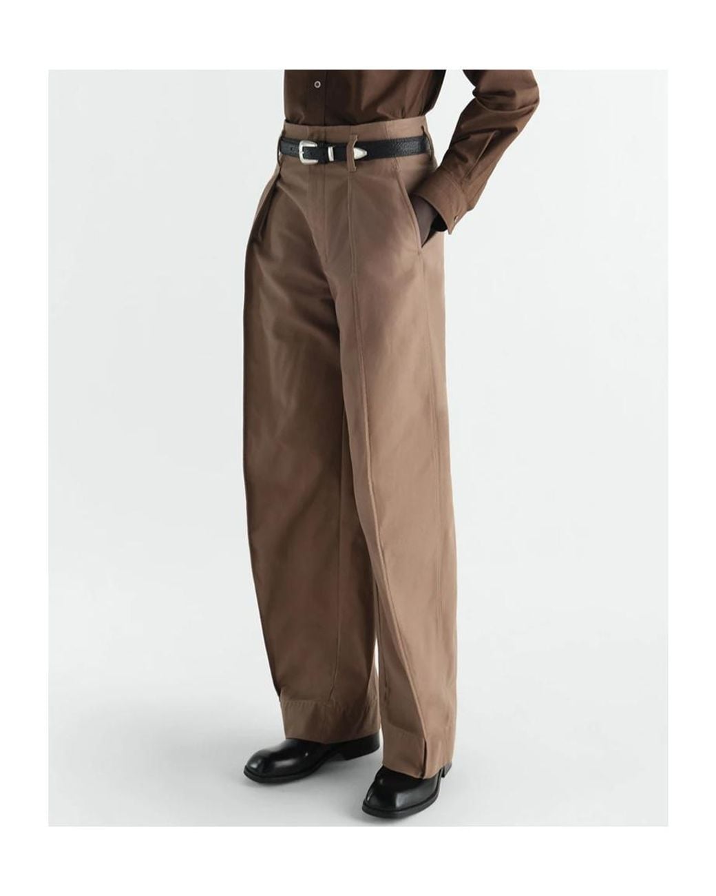 Lemaire Brown Rounded Pants