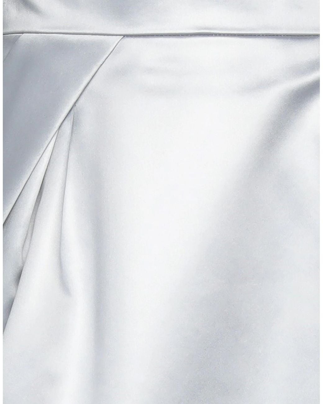 Maison Margiela Gray Solid-Colored Pleated Skirt