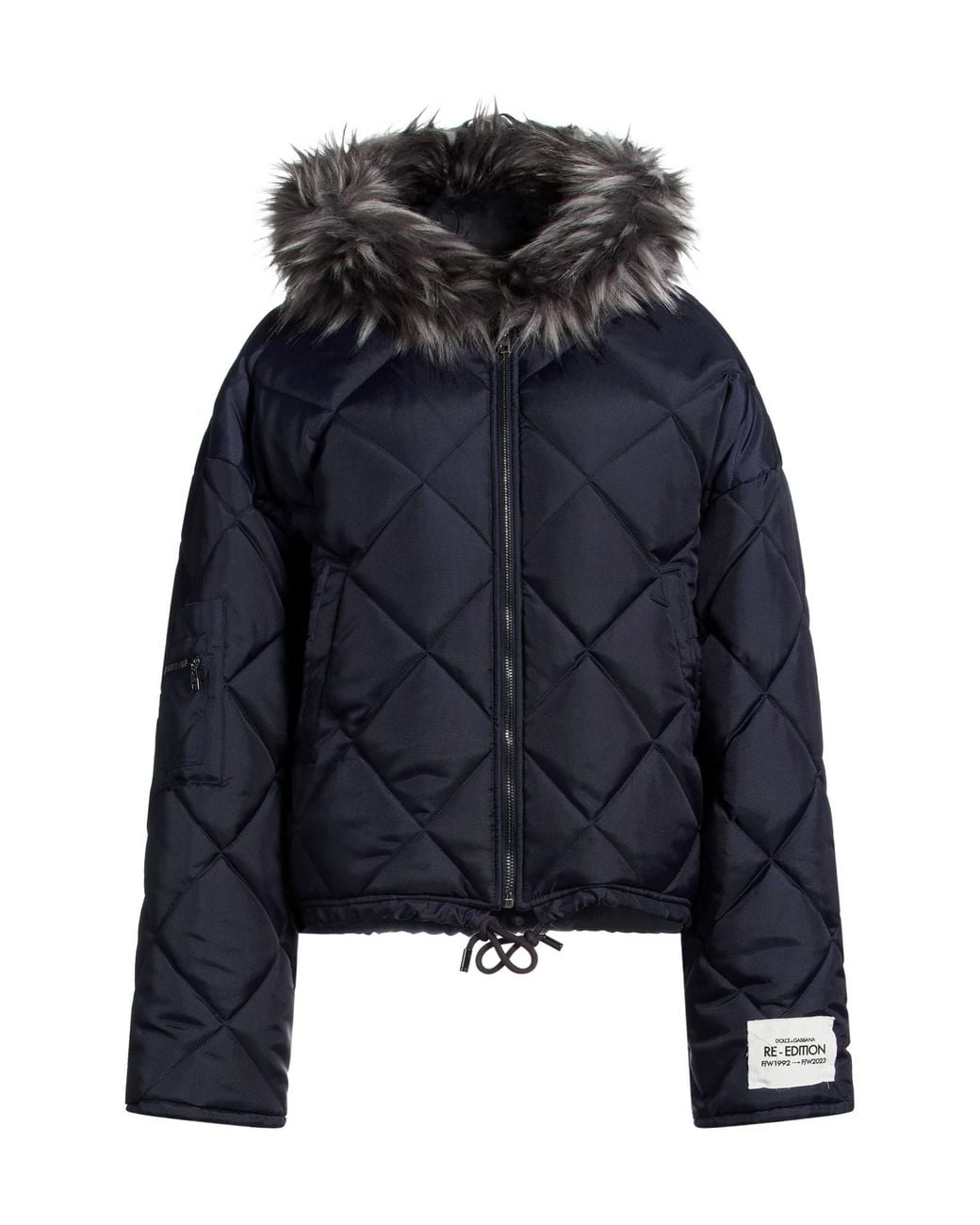 Dolce & Gabbana Blue Puffer Jackets