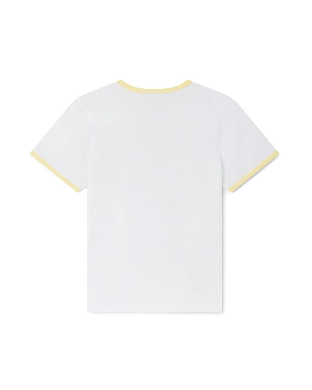 Casablanca Blue Longline Ringer Graphic-Print T-Shirt