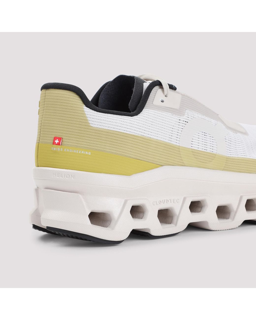 On Shoes White Cloudmonster Void Lace-Up Sneakers for men