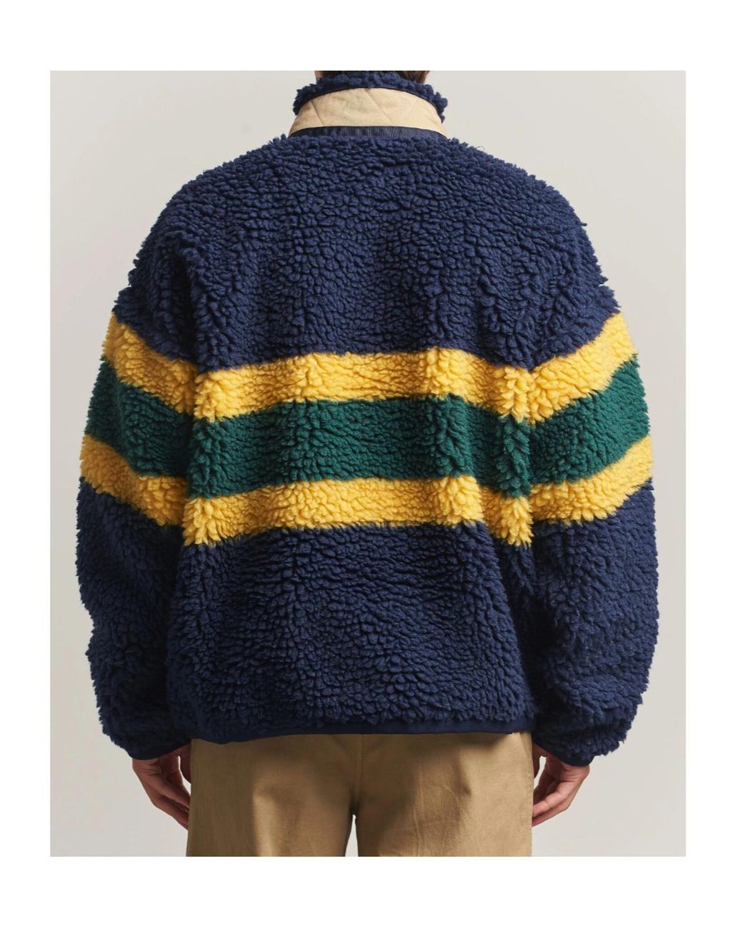 Polo Ralph Lauren Blue Teddy Fleece Pullover for men