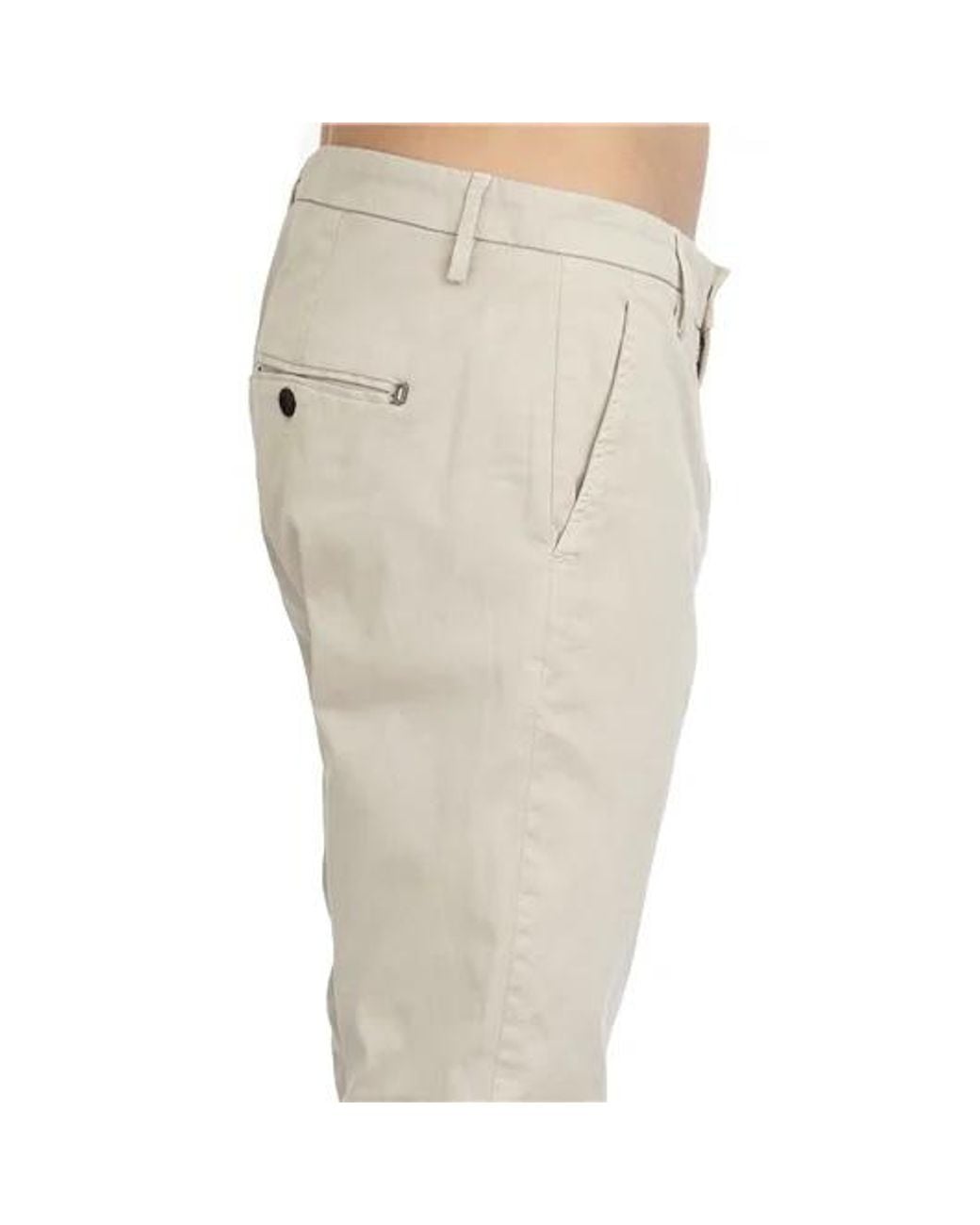 Dondup Natural Zip-Closure Casual Trousers for men