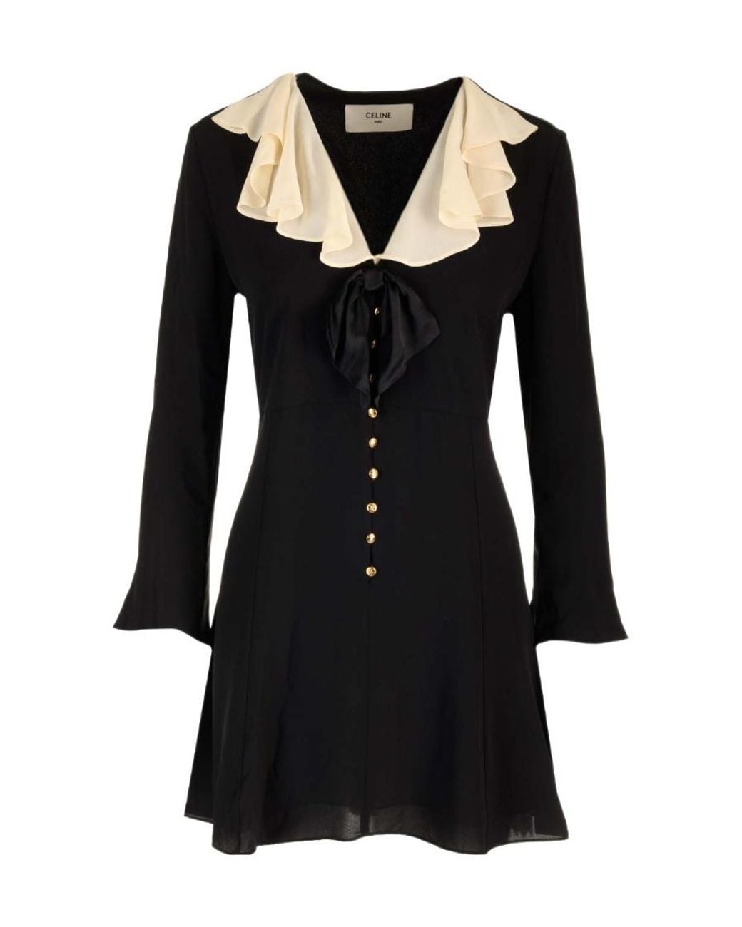 Celine Mini Dress in Black | Lyst
