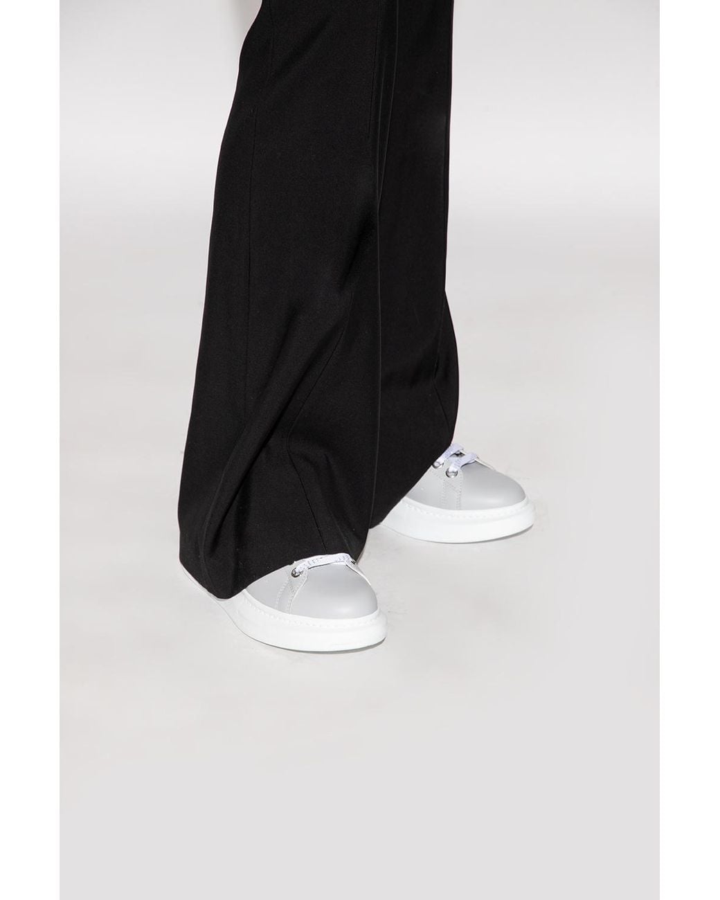 McQueen White Oversized Low-Top Sneakers