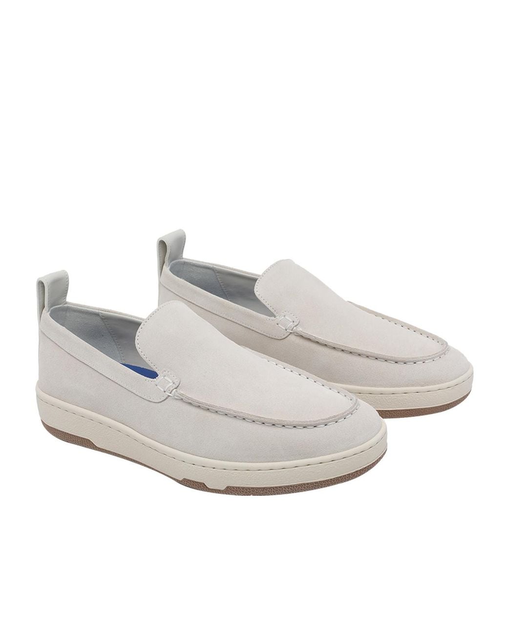 Lanvin White Round-Toe Loafers for men