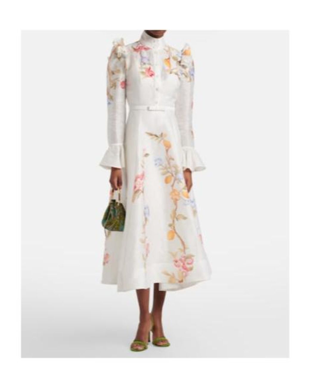 Leo White Selina's Floral Ruffle Dress