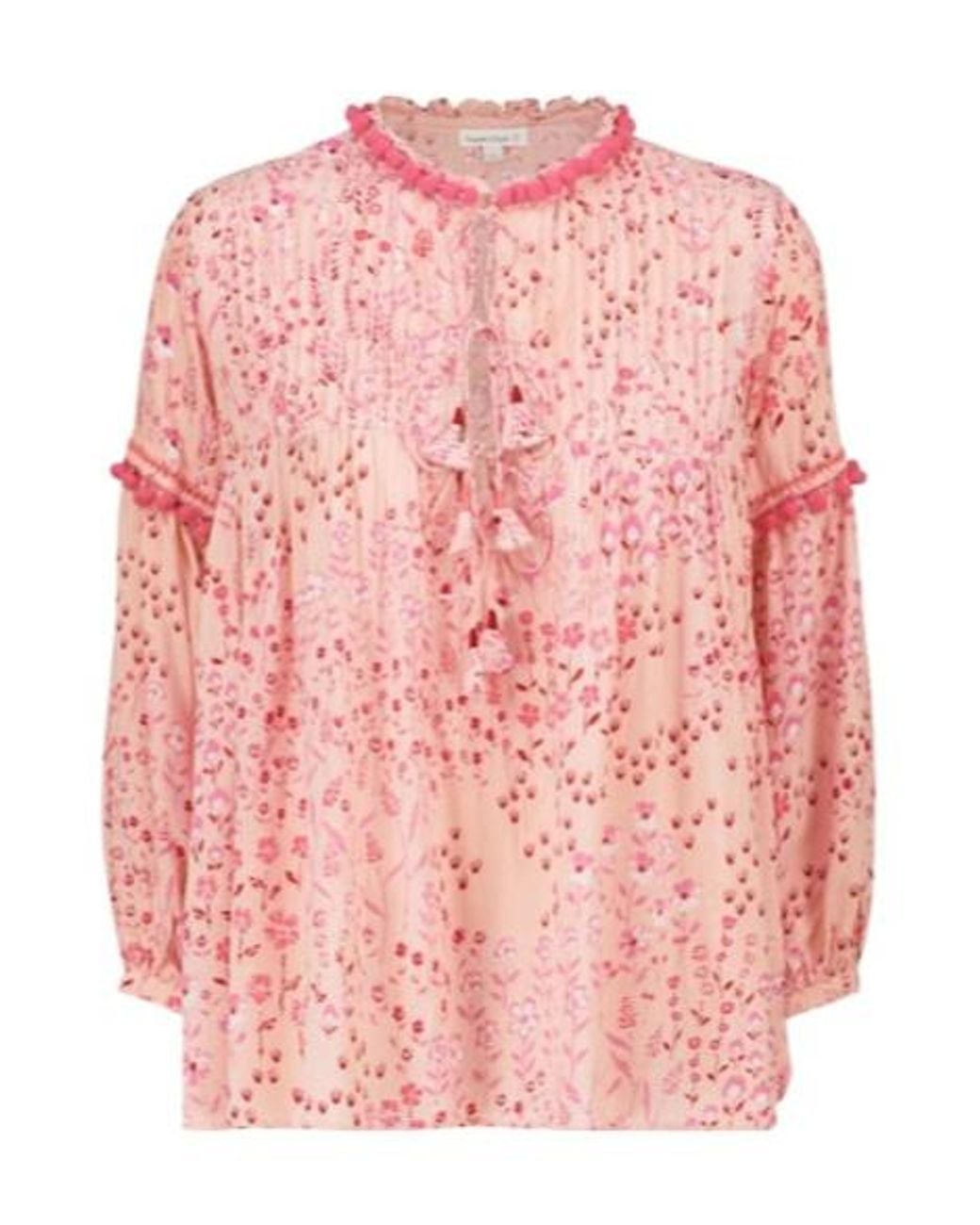 Poupette Pink Clara Floral Blouse