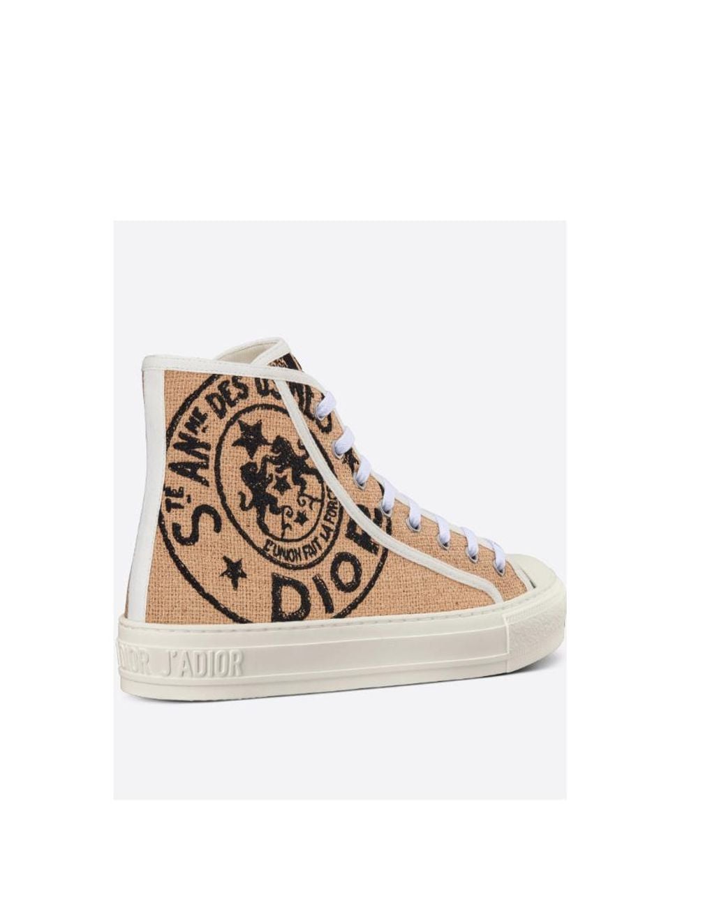 Dior Natural Walk'N' High-Top Sneaker