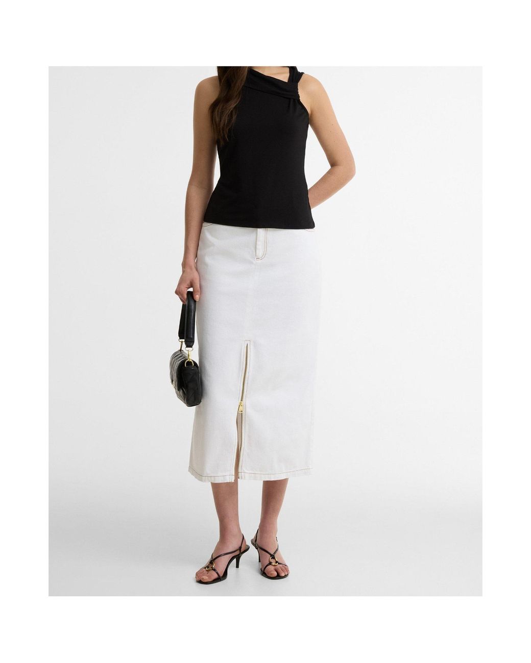 Barbour Black Pleated Detail Top