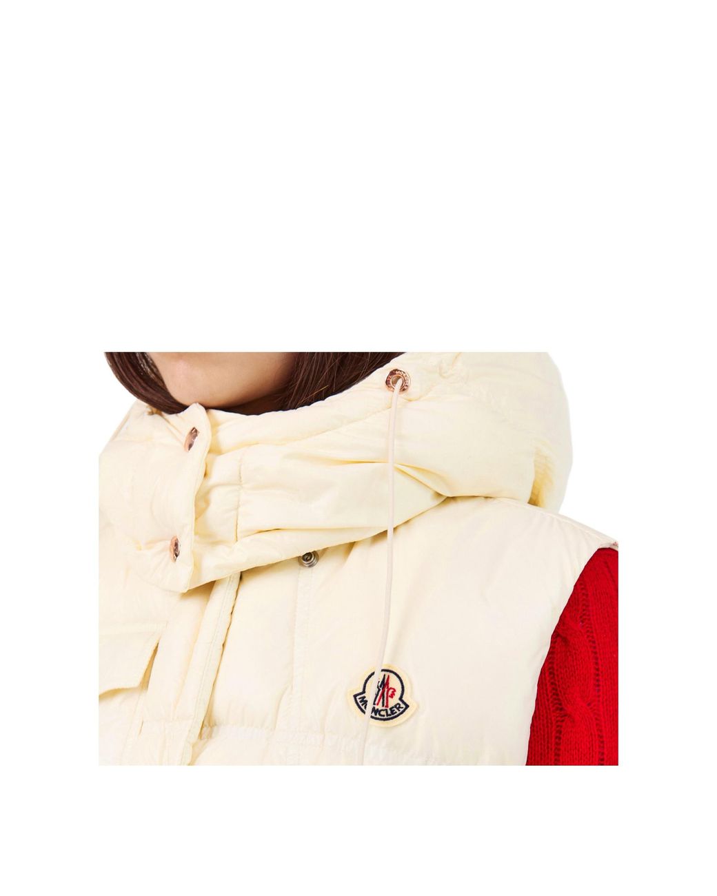 Moncler Natural Hooded Down Vest