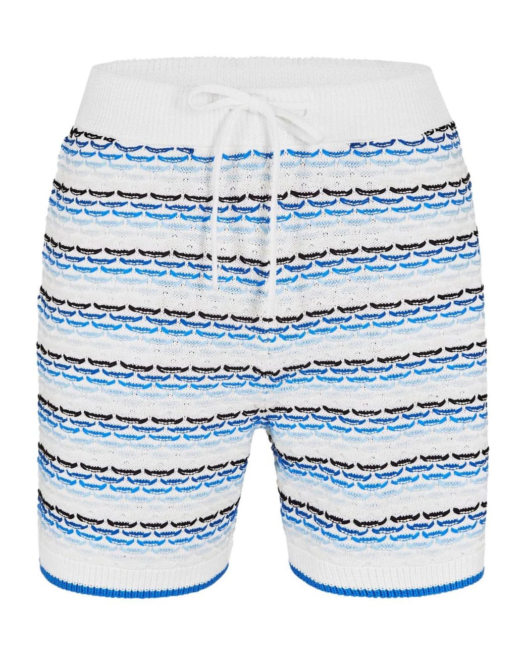 Casablanca Blue Logo Patch Shorts for men