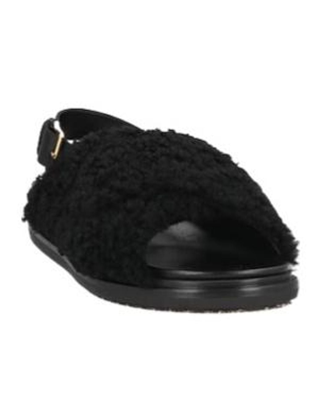 Marni Black Minimal Non-Slip Sandals