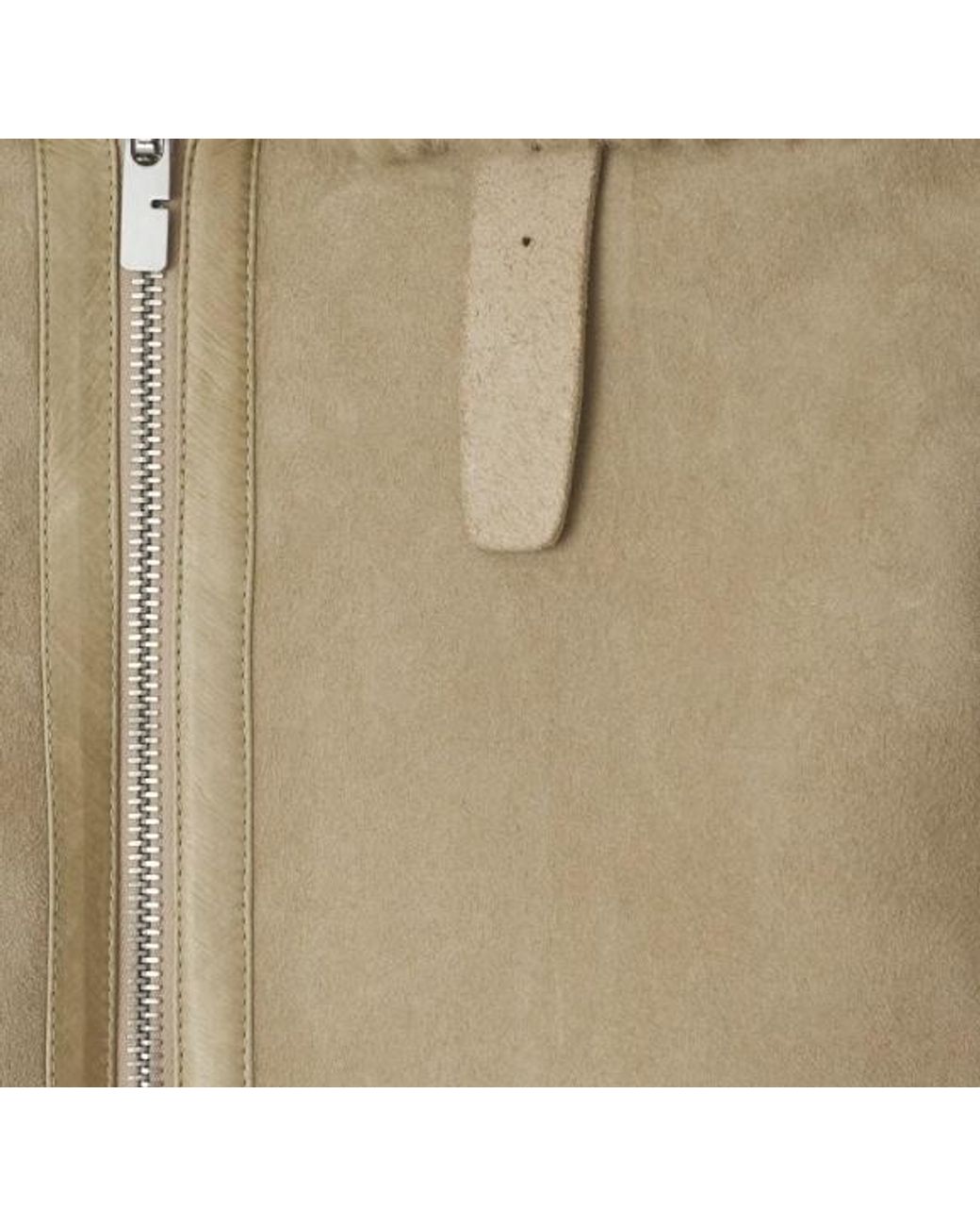 Burberry Natural Long Sleeved Zip-Up Jacket