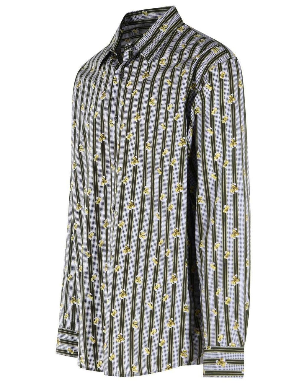 Dries Van Noten Gray Long Sleeve Buttoned Shirt for men