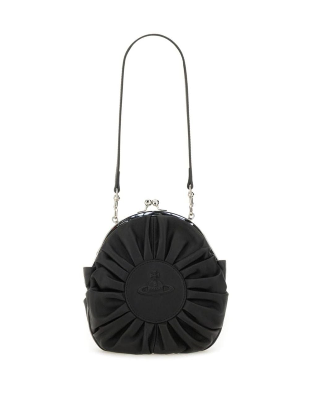Vivienne Westwood Black Rosie Circle Frame Crossbody Bag