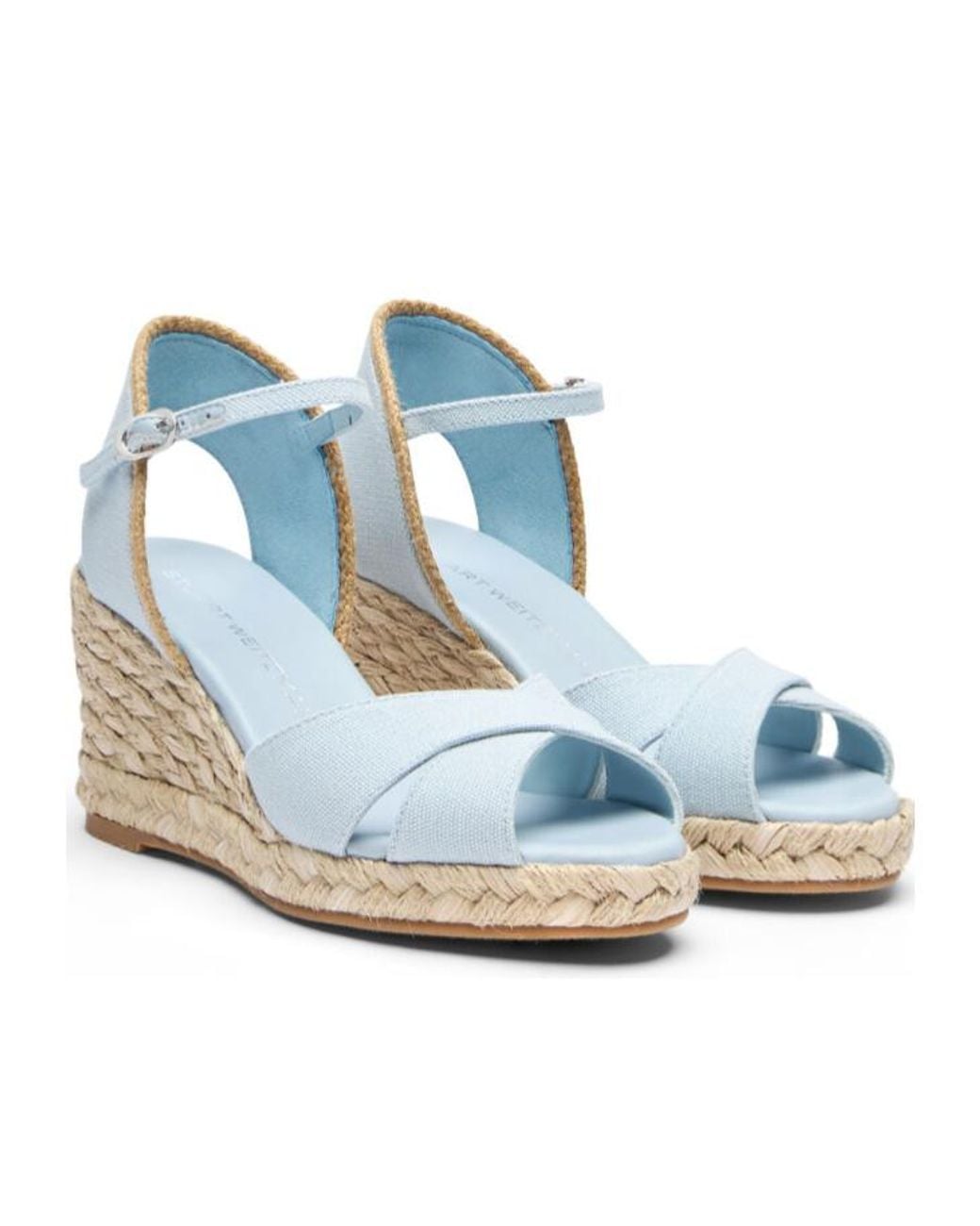 Stuart Weitzman Blue Mirela Ii Espadrille Wedge