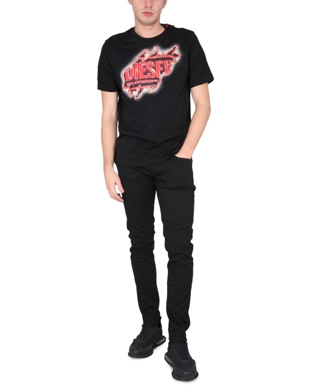 DIESEL Blue 2019 D-Strukt Straight-Leg Slim-Cut Jeans for men