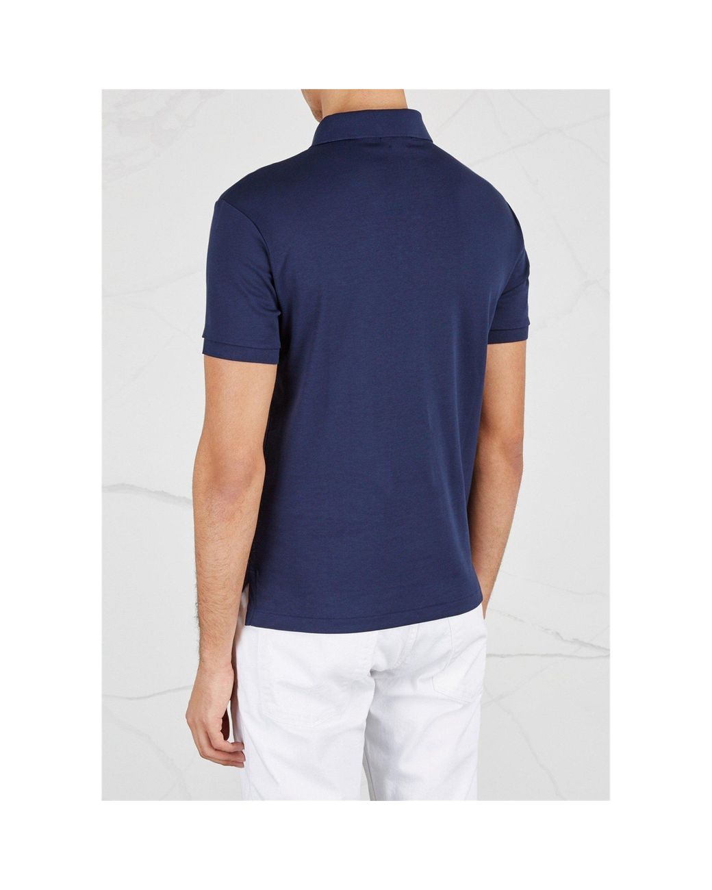 Polo Ralph Lauren Blue Cotton Polo Shirt for men