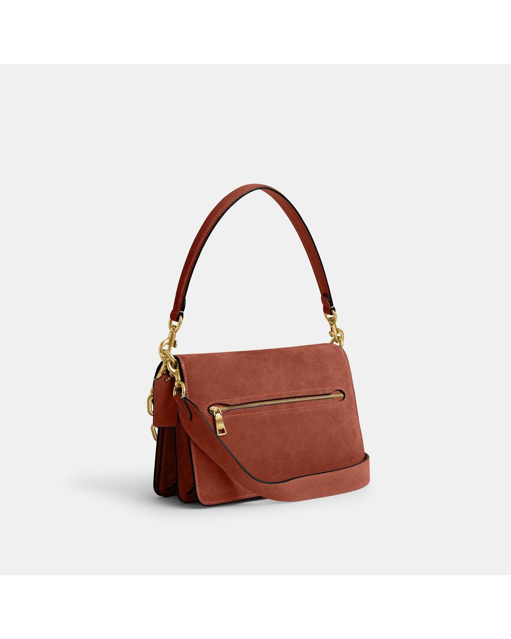 COACH Red Stylish Minimalist Chain Bag