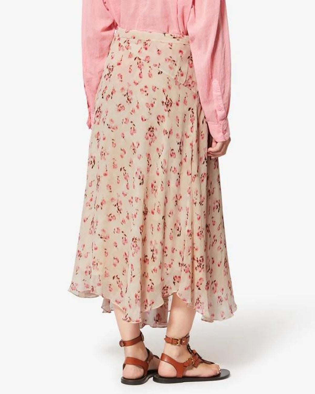 Isabel Marant Natural Isabel Marant Étoile Asymmetric Printed Skirt