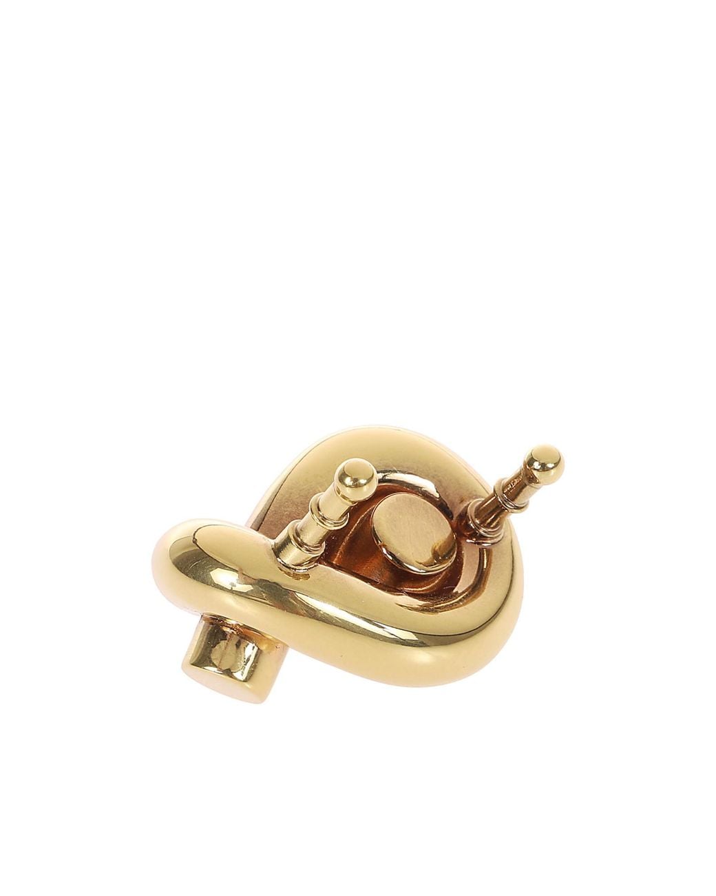 Bottega Veneta Metallic Twisted Earrings for men