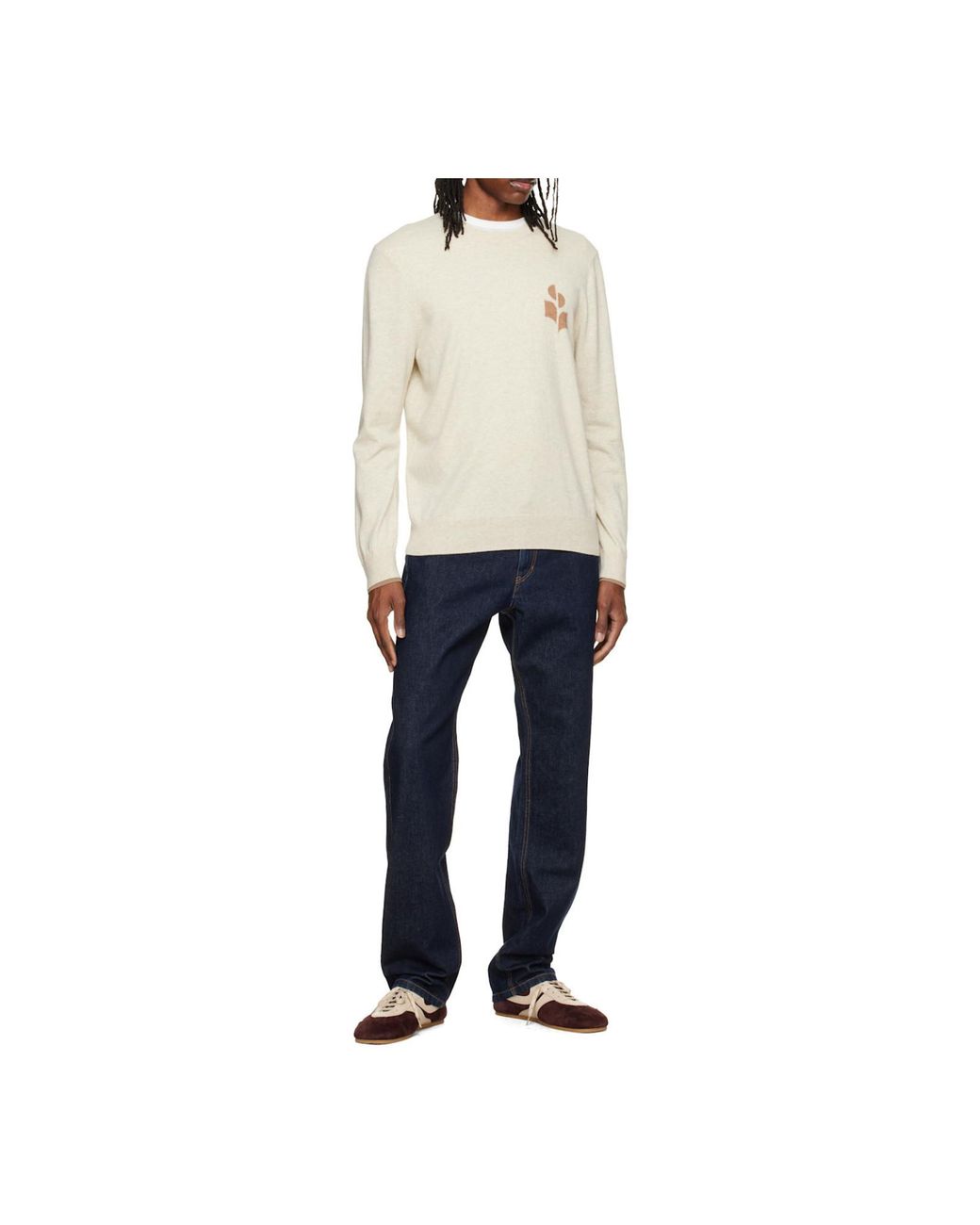 Isabel Marant White Antea Sweater for men
