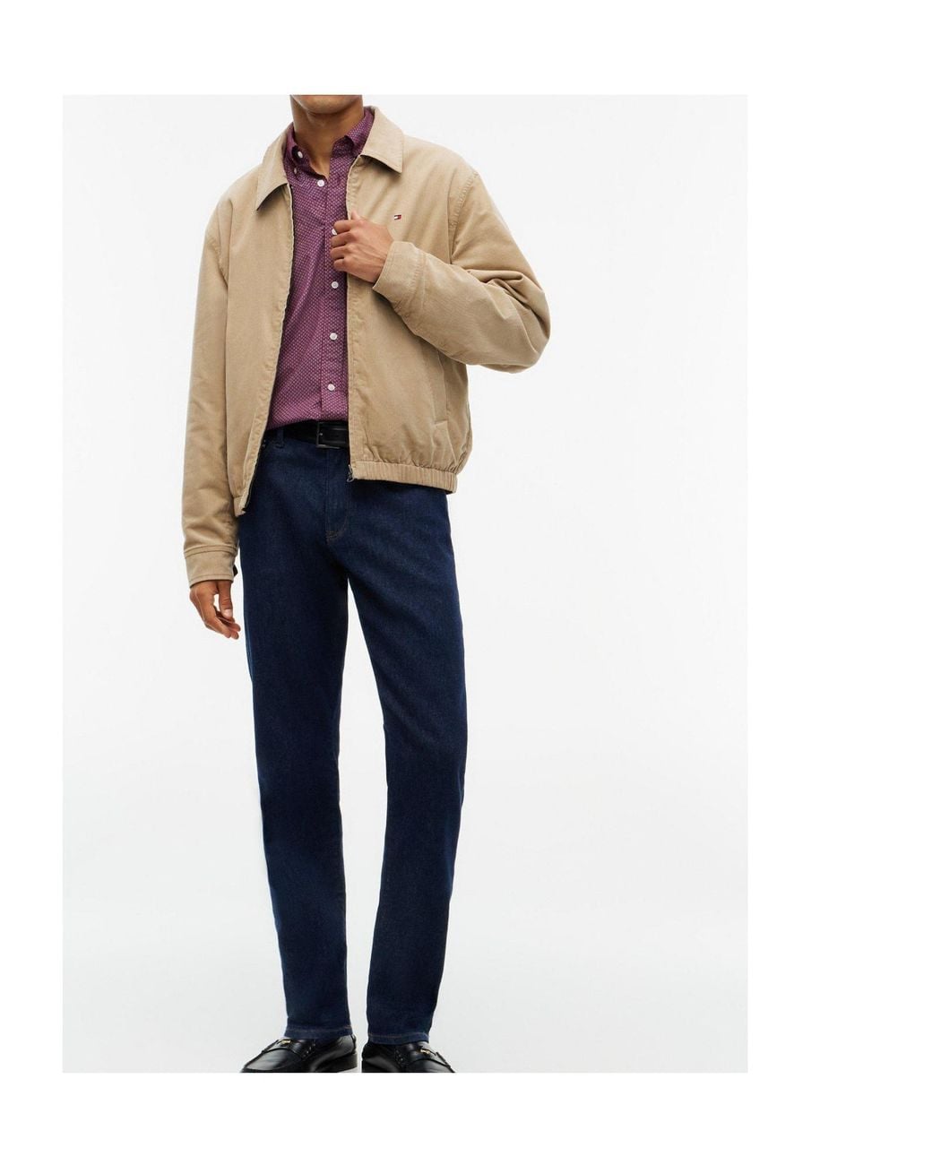 Tommy Hilfiger Purple Slim-Fit Long-Sleeved Shirt for men