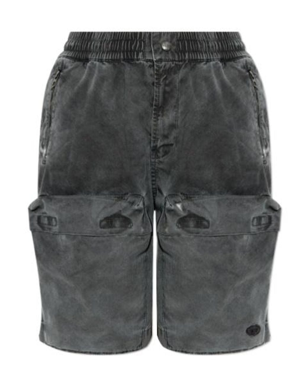 DIESEL Gray S-Ride Oval-D Shorts
