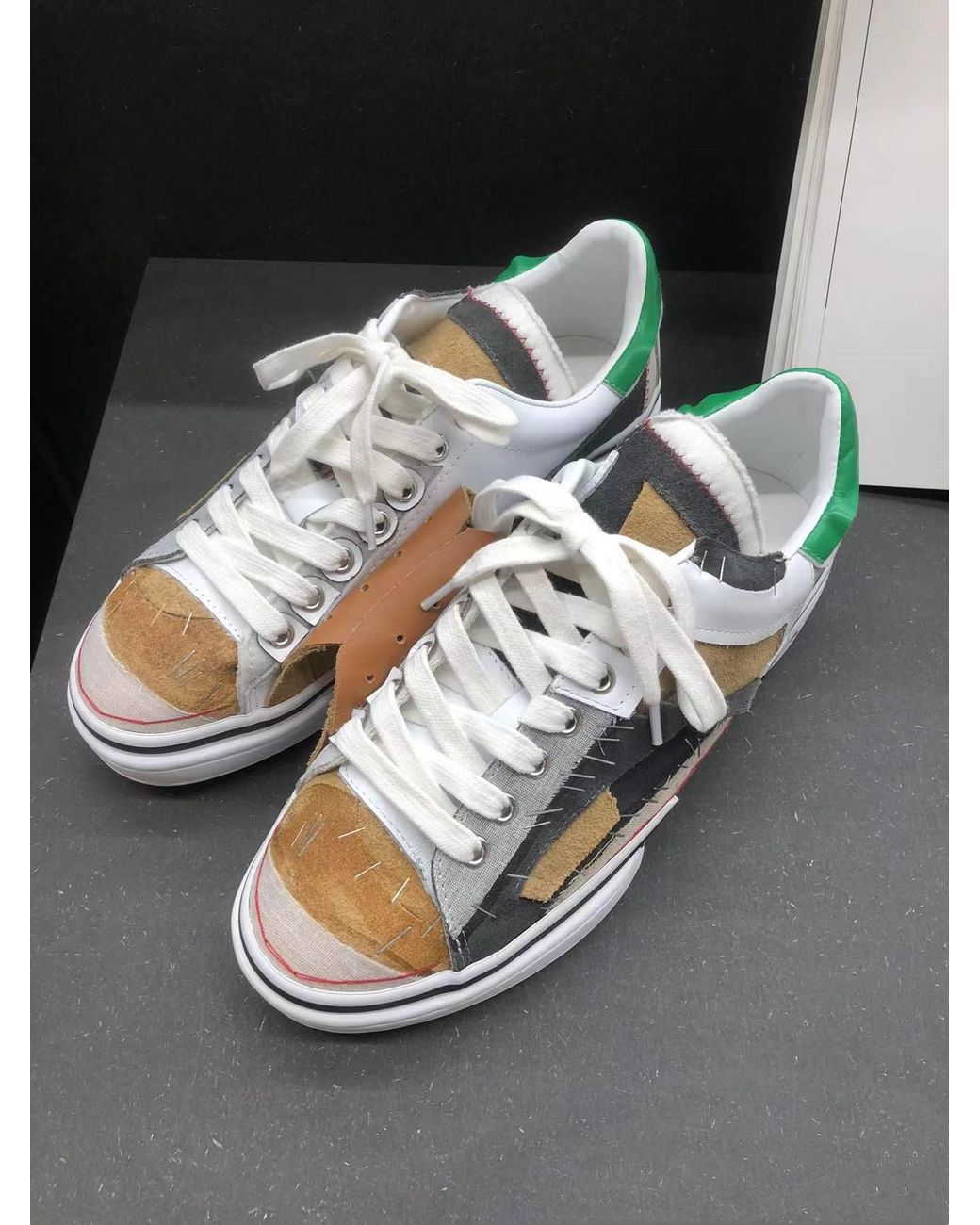 Kolor White Vintage Lace-Up Sneakers for men