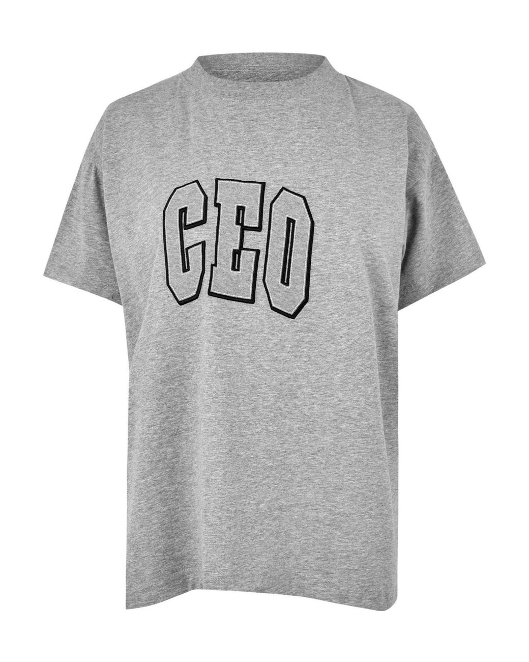 Balenciaga Gray Bal Boxy T-Shirt Ld53