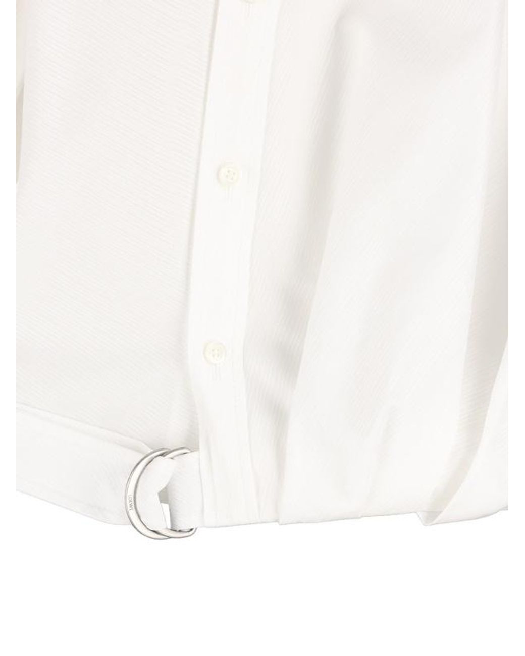 Loewe White Draped Shirt
