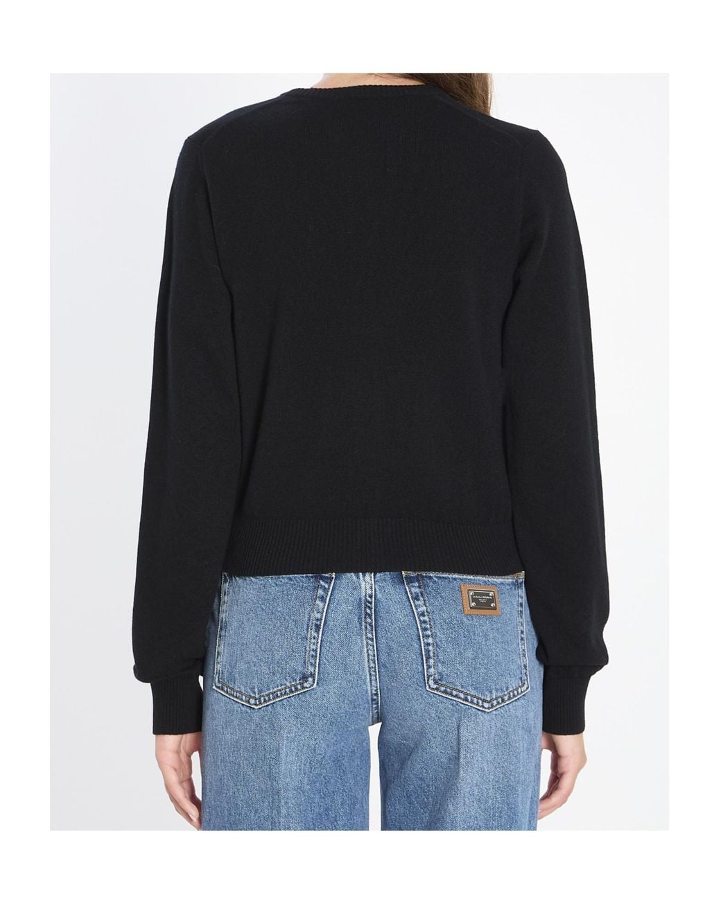 Dolce & Gabbana Black Button-Up Cardigan