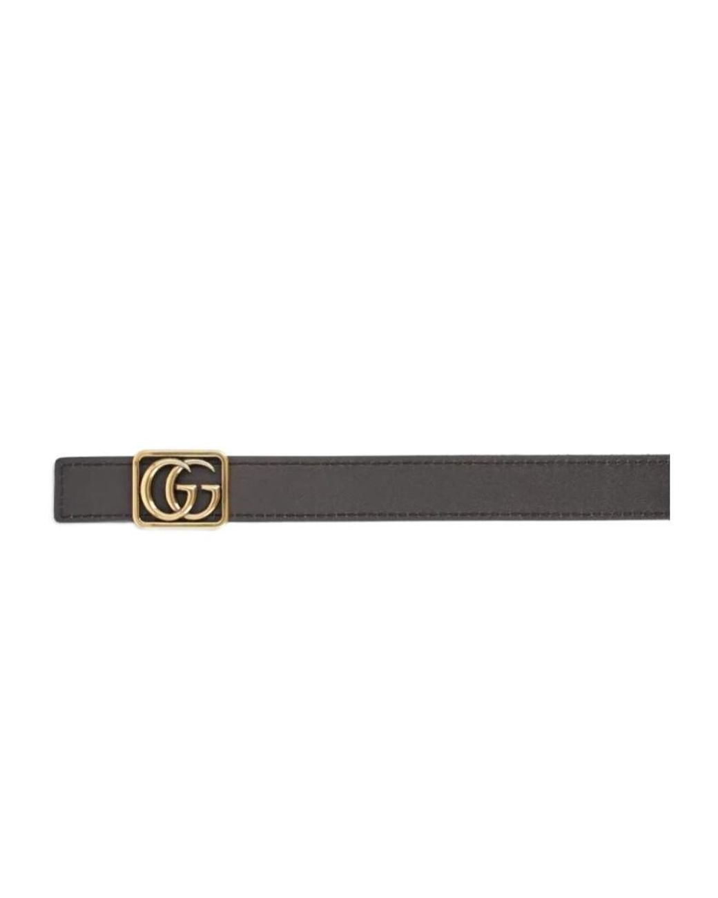 Gucci White Gg Plaque Reversible Belt for men