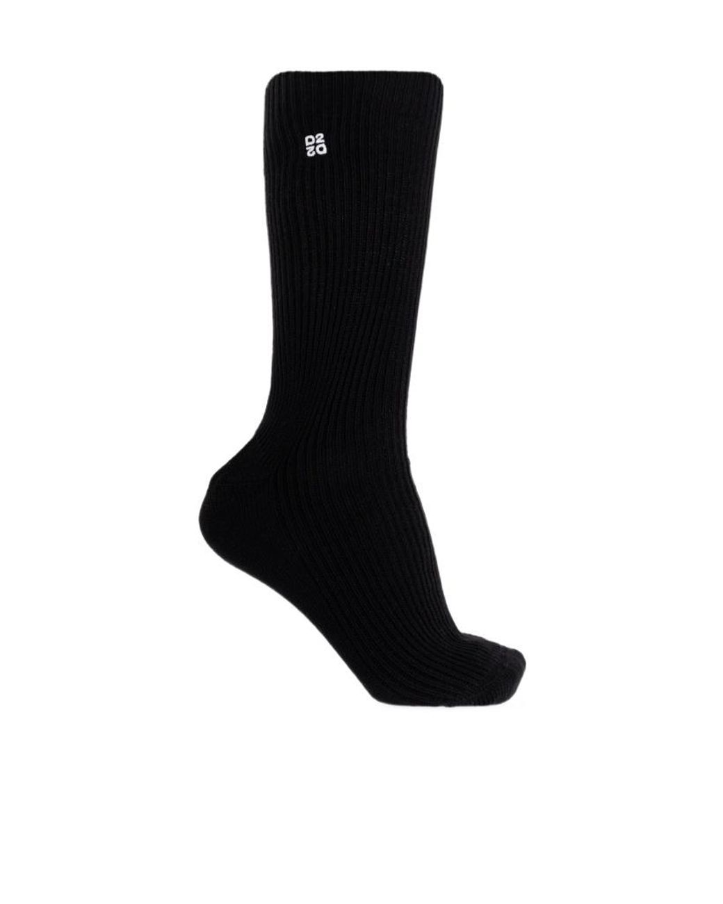 DSquared² Black Logo Socks for men