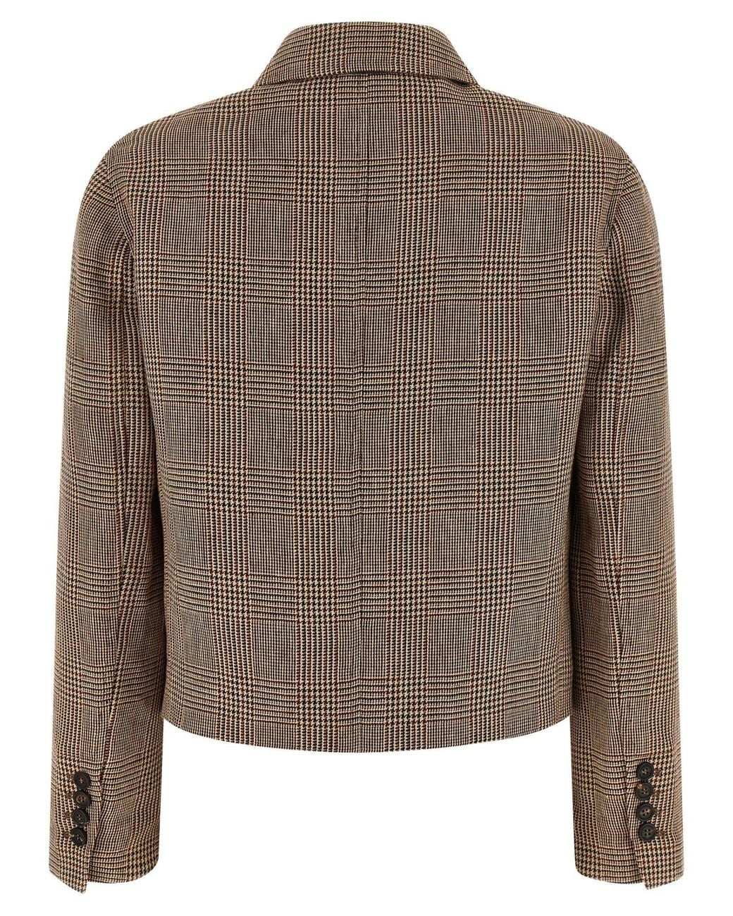 Brunello Cucinelli Gray Prince Of Wales Jacket