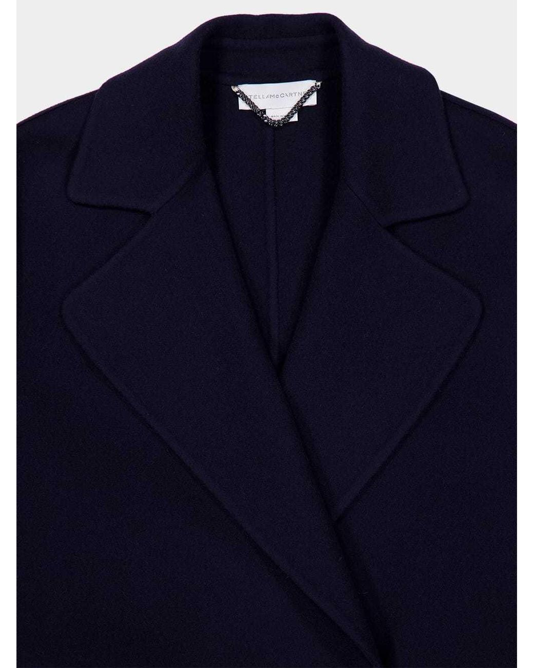 Stella McCartney Blue Double-Breasted Coat