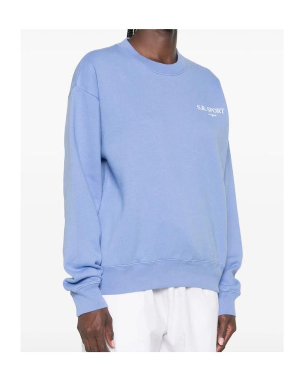 Sporty & Rich Blue Long-Sleeve Sweatshirt