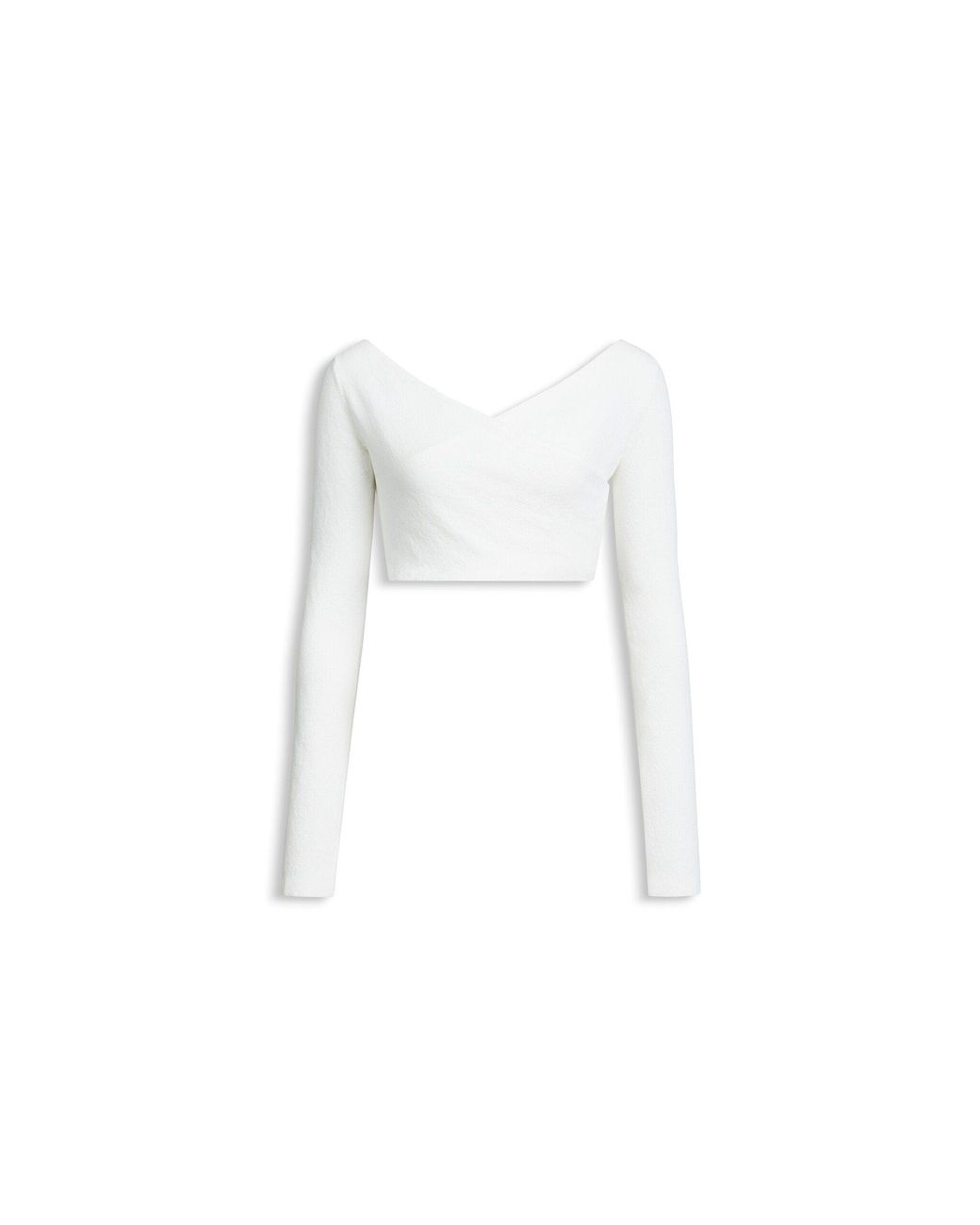 Alaïa White Alaïa Crepe Wrapped Top