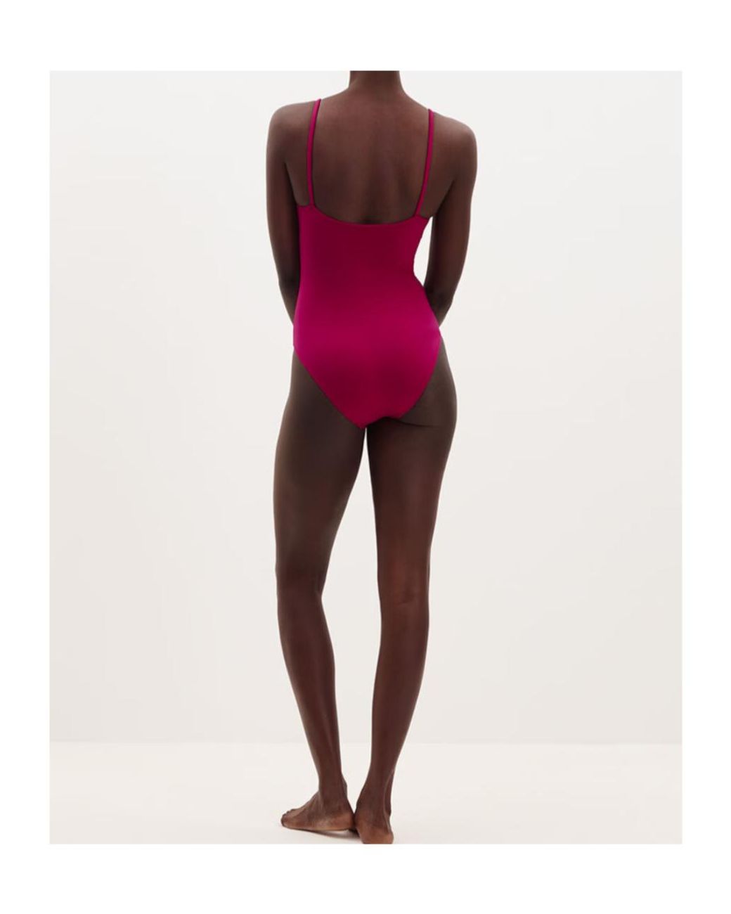 Eres Red Intense Scoop-Neck Swimsuit