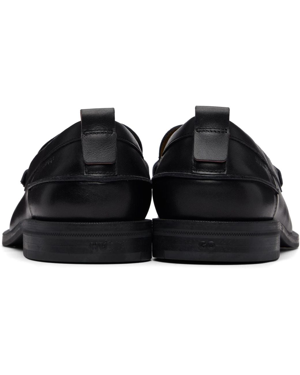 Boss Black Round-Toe Loafers for men