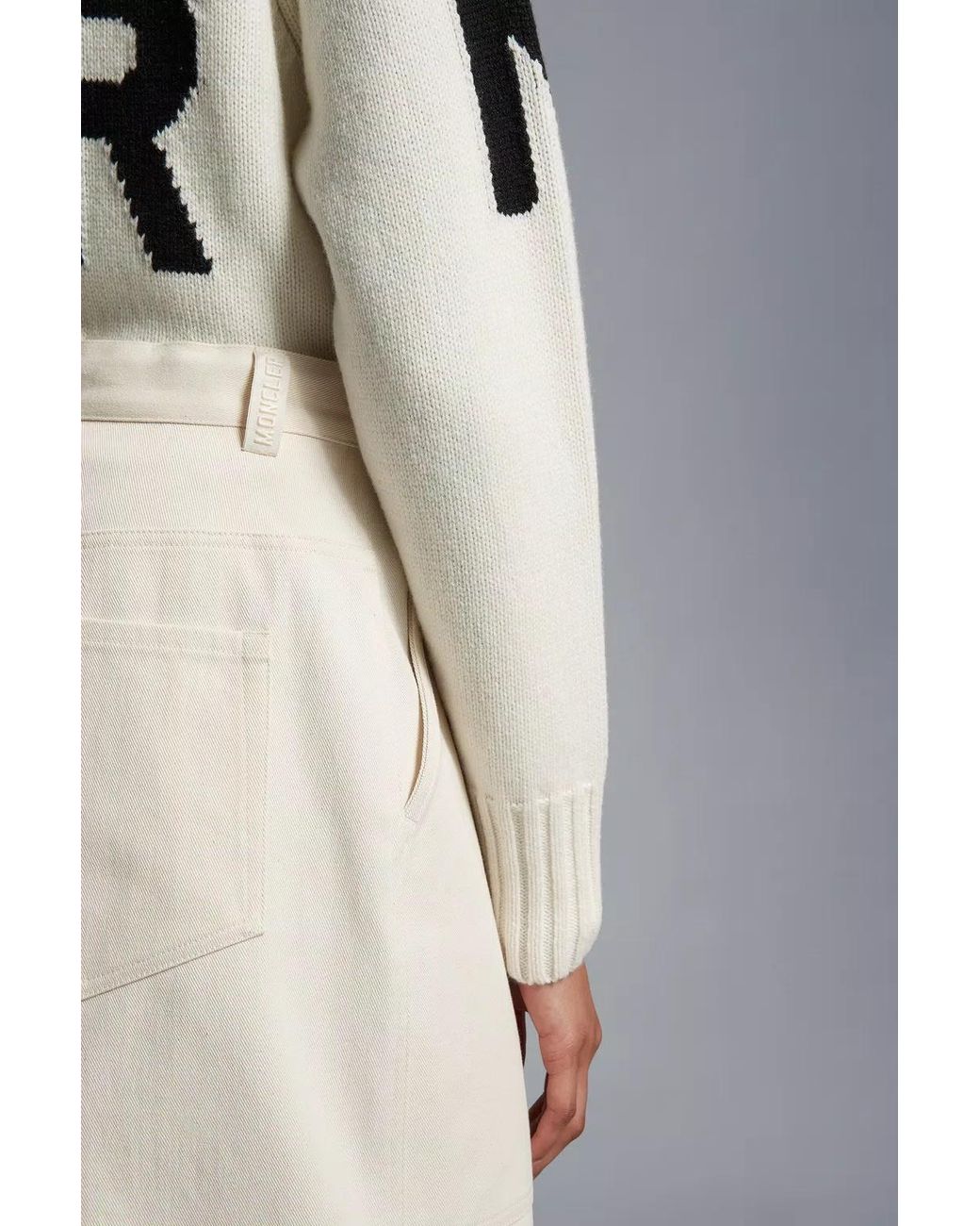 Moncler Natural Cotton Shorts
