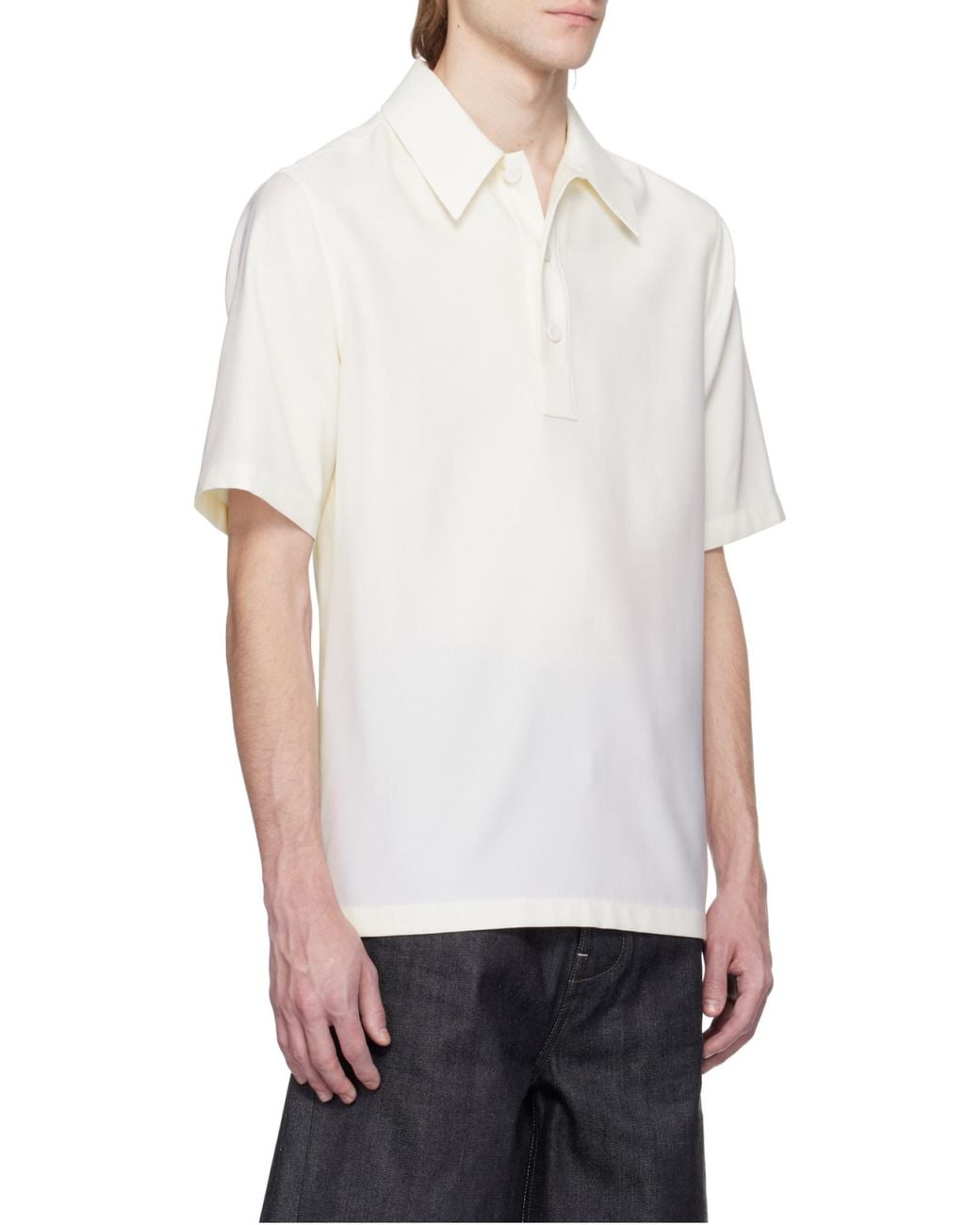 Jil Sander White Polo Shirt for men
