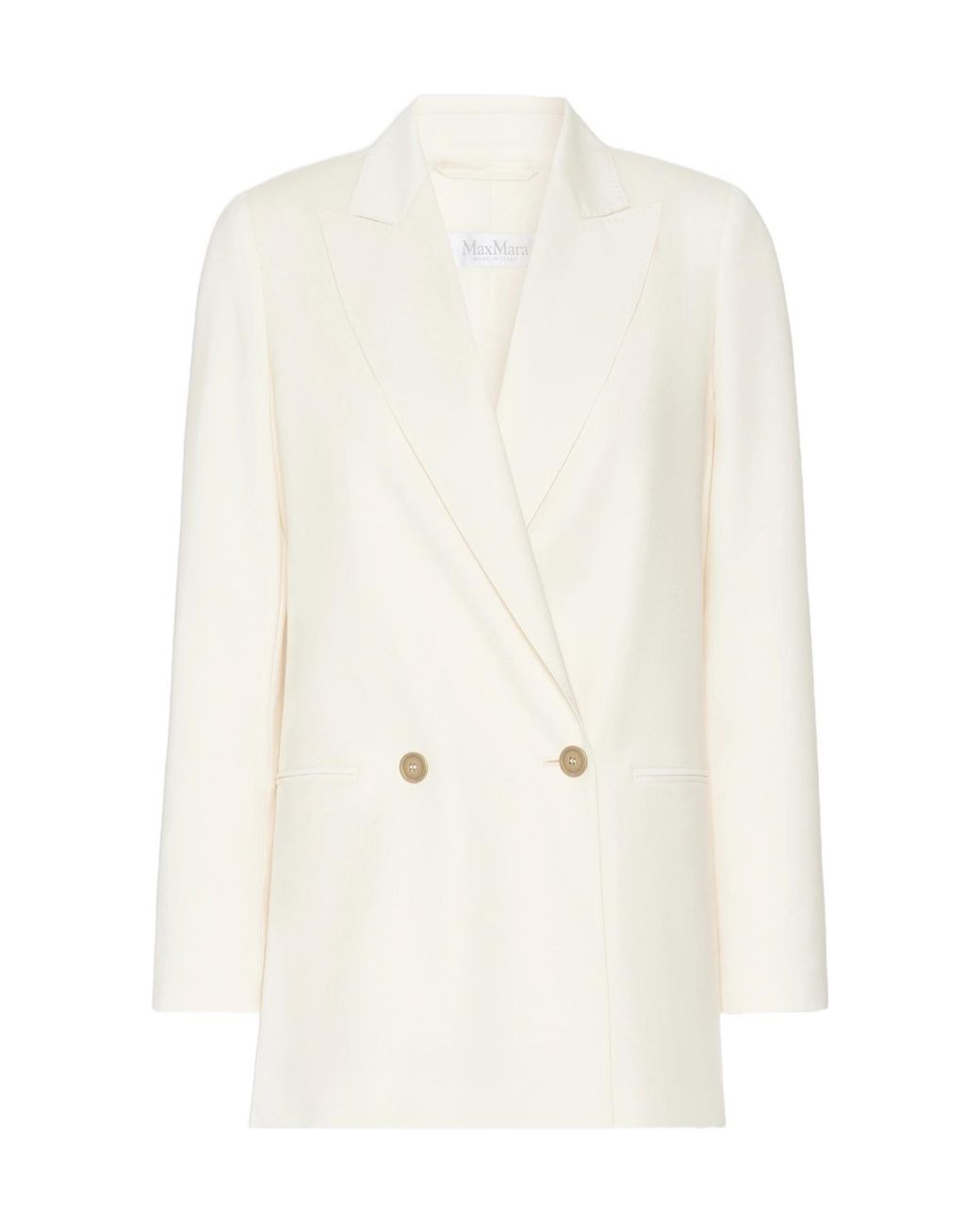 Max Mara White Virgin Wool Blazer