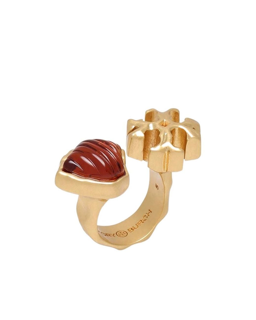 Tory Burch Logo Metallic Ring