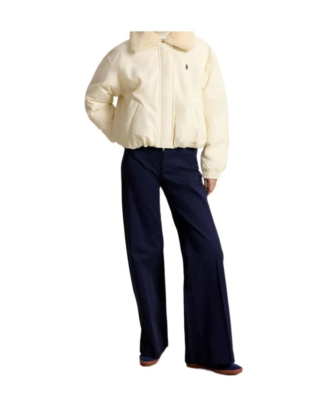 Polo Ralph Lauren Natural High-Pile-Collar Down Puffer Jacket