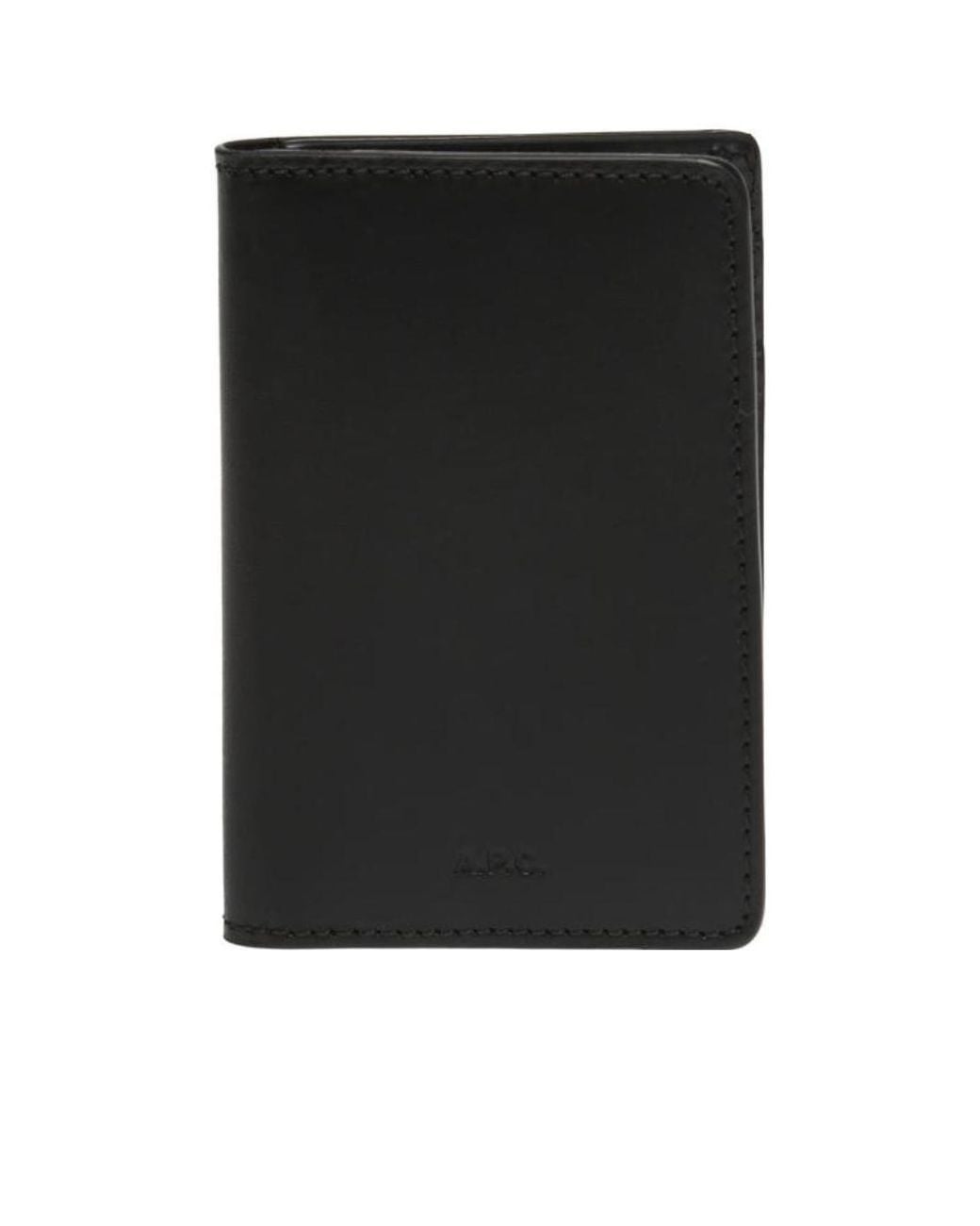 A.P.C. Black Stefan Bifold Cardholder for men