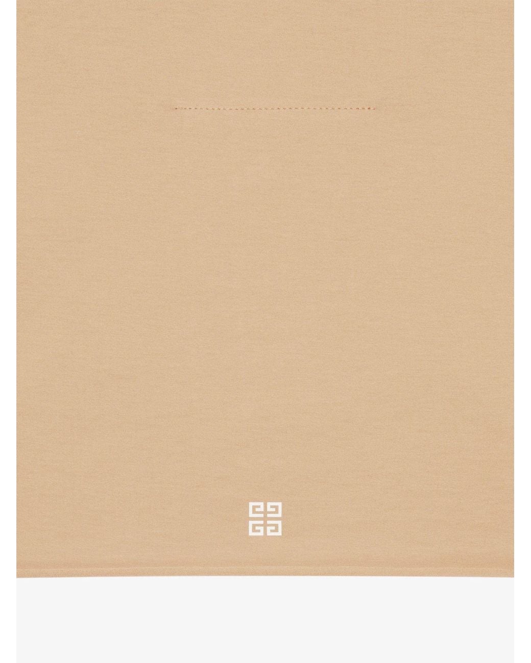Givenchy Natural Logo Printed Cropped T-Shirt