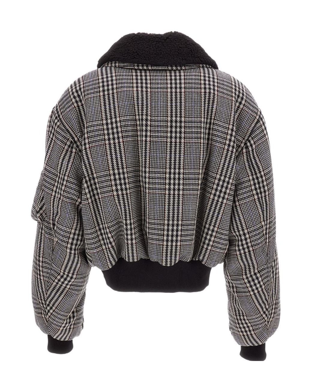 Stella McCartney Gray Padded Zipped Bomber Jacket